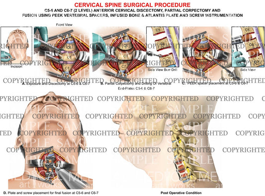 cervical spine discectomy and fusion