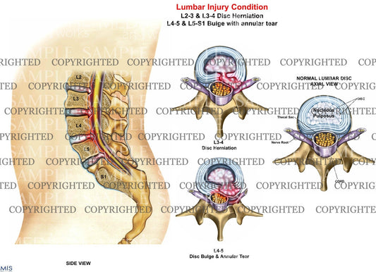 Lumbar injury condition